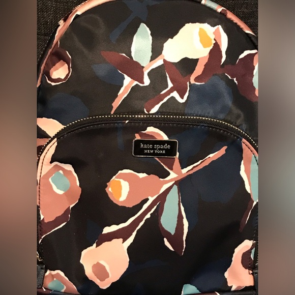 NWT Kate Spade Dawn Paper Rose Nylon Backpack 😍🌸 - Picture 12 of 14
